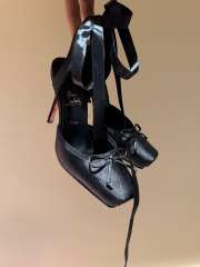 Uubags Cassia Lace Up 10cm Strappy pumps black - Crepe satin - Blush  - 1