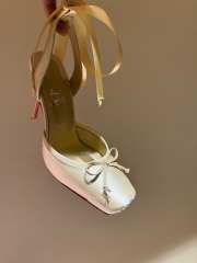 Uubags Cassia Lace Up 10cm Strappy pumps beige - Crepe satin - Blush - 4