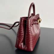 Uubags Bottega Veneta Mini Andiamo Leather Red Bag 22x9x15.5cm - 6