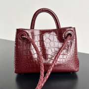 Uubags Bottega Veneta Mini Andiamo Leather Red Bag 22x9x15.5cm - 2