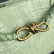 Uubags Bottega Veneta Mini Andiamo Leather Light Green Bag 22x9x15.5cm - 3