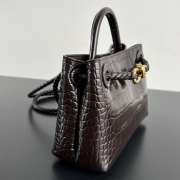 Uubags Bottega Veneta Mini Andiamo Leather Dark Brown Bag 22x9x15.5cm - 2