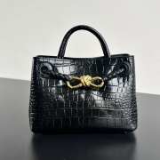 Uubags Bottega Veneta Mini Andiamo Leather Black Bag 22x9x15.5cm - 1