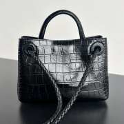 Uubags Bottega Veneta Mini Andiamo Leather Black Bag 22x9x15.5cm - 2