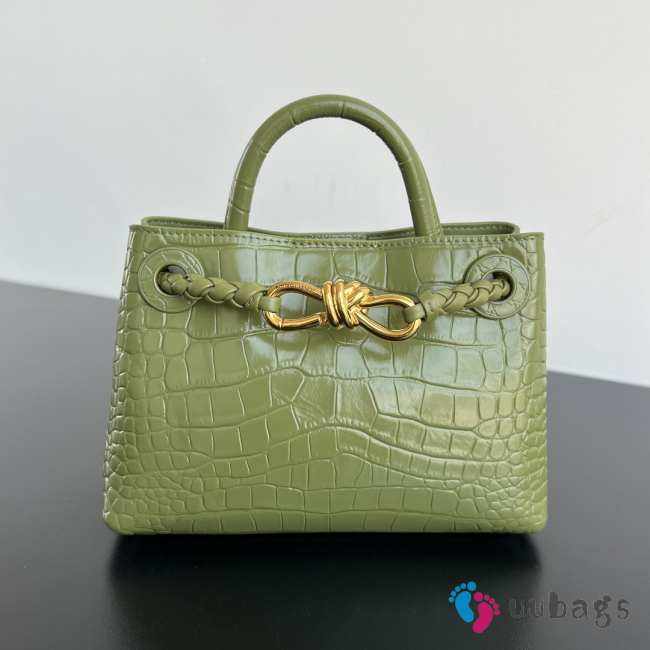 Uubags Bottega Veneta Mini Andiamo Leather Green Bag 22x9x15.5cm - 1