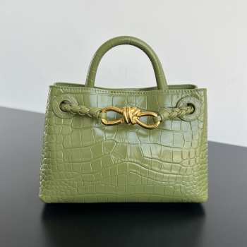 Uubags Bottega Veneta Mini Andiamo Leather Green Bag 22x9x15.5cm