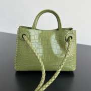 Uubags Bottega Veneta Mini Andiamo Leather Green Bag 22x9x15.5cm - 4