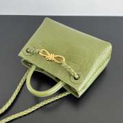 Uubags Bottega Veneta Mini Andiamo Leather Green Bag 22x9x15.5cm - 2