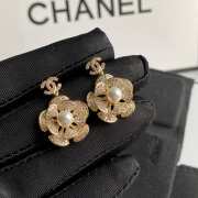 Uubags Chanel Camellia Pearl Earrings - 2