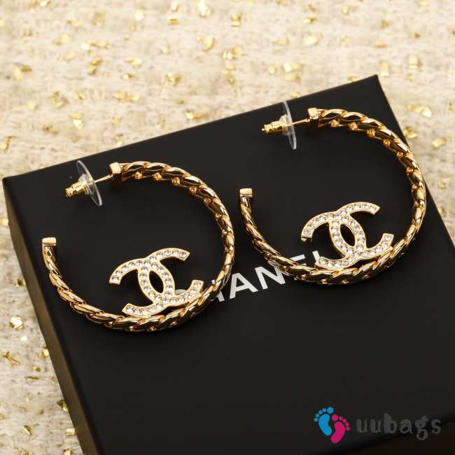 Uubags Chanel 24P CC hoops earrings - 1