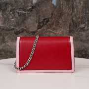 Uubags Gucci Dionysus Mini Bag Leather Shoulder Bag In Red and Pink 16.5x10x4cm - 2