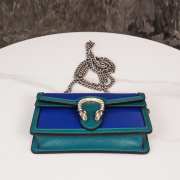 Uubags Gucci Dionysus Mini Bag Leather Shoulder Bag In Blue and Green 16.5x10x4cm - 5