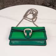 Uubags Gucci Dionysus Mini Bag Leather Shoulder Bag In Green 16.5x10x4cm - 6