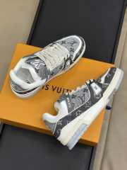 Uubags 1ADHJ0 Louis Vuitton Trainer Sports Shoes In Grey - 3