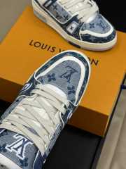 Uubags 1ADHJ0 Louis Vuitton Trainer Sports Shoes In Blue - 6