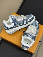 Uubags 1ADHJ0 Louis Vuitton Trainer Sports Shoes In Blue - 4