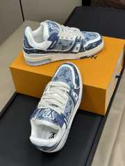 Uubags 1ADHJ0 Louis Vuitton Trainer Sports Shoes In Blue - 2