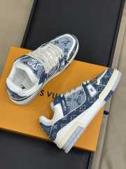 Uubags 1ADHJ0 Louis Vuitton Trainer Sports Shoes In Blue - 3