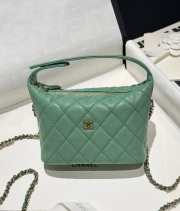 Uubags Chanel Small Hobo Bag In Mint Green 21.5x19x6cm - 1