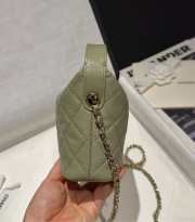 Uubags Chanel Small Hobo Bag In Green 21.5x19x6cm - 6