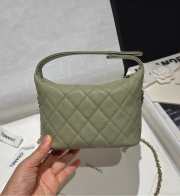 Uubags Chanel Small Hobo Bag In Green 21.5x19x6cm - 4