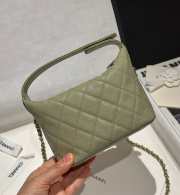 Uubags Chanel Small Hobo Bag In Green 21.5x19x6cm - 2