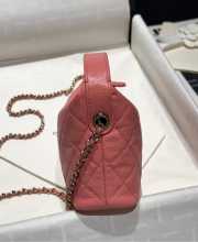 Uubags Chanel Small Hobo Bag In Pink 21.5x19x6cm - 5