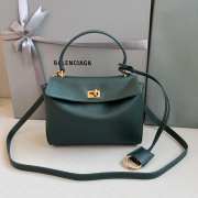 Uubags Balenciaga Rodeo Mini bag in pine green smooth calfskin, aged-gold hardware 22.8x16x8cm - 1