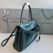 Uubags Balenciaga Rodeo Medium bag in pine green smooth calfskin, aged-gold hardware 35x23x11cm - 6