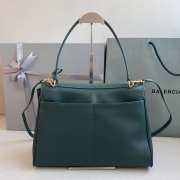 Uubags Balenciaga Rodeo Medium bag in pine green smooth calfskin, aged-gold hardware 35x23x11cm - 4