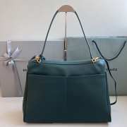 Uubags Balenciaga Rodeo large bag in pine green smooth calfskin, aged-gold hardware 40x30x13cm - 4