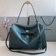 Uubags Balenciaga Rodeo large bag in pine green smooth calfskin, aged-gold hardware 40x30x13cm - 3