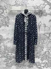 Uubags Louis Vuitton 1AGPVM Silk Dress In Navy blue - 1