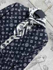 Uubags Louis Vuitton 1AGPVM Silk Dress In Navy blue - 6