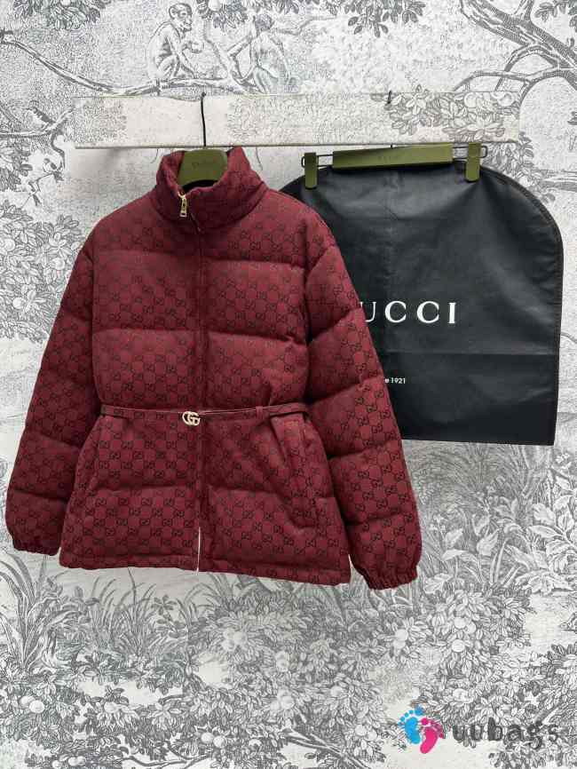 Uubags Gucci GG canvas bomber jacket red and ebony GG canvas - 1