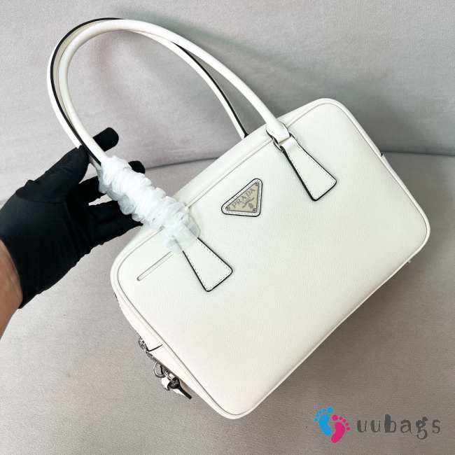 Uubags Prada 1BA328 Saffiano Leather Bag In White 29x19x8cm - 1