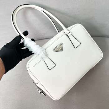 Uubags Prada 1BA328 Saffiano Leather Bag In White 29x19x8cm