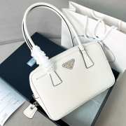 Uubags Prada 1BA328 Saffiano Leather Bag In White 29x19x8cm - 6