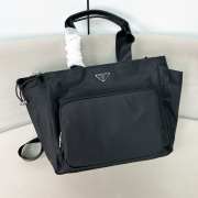 Uubags Prada Re-Nylon baby bag in black 36x31x18cm - 1