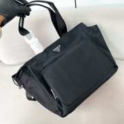 Uubags Prada Re-Nylon baby bag in black 36x31x18cm - 6