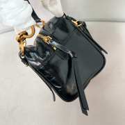 Uubags Prada Dangle leather top-handle mini-bag in black 14x14.5x13.5cm - 4