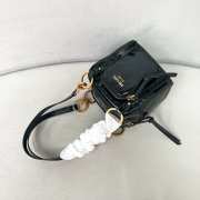 Uubags Prada Dangle leather top-handle mini-bag in black 14x14.5x13.5cm - 3