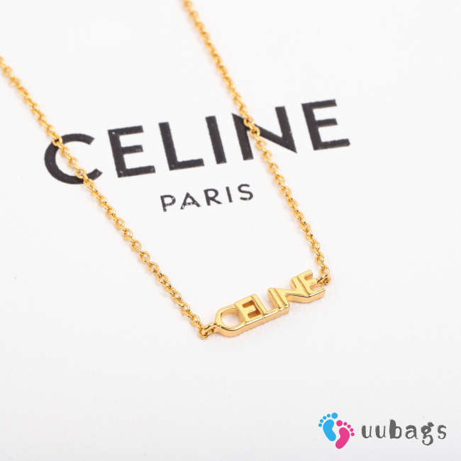 Uubags Celine gold necklace - 1