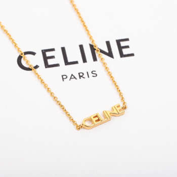 Uubags Celine gold necklace