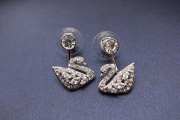 Uubags Swarovski Swan Lake Pierced Earring Jackets White Rhodium Plated  - 1