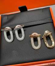 Uubags Hermes silver earrings - 1