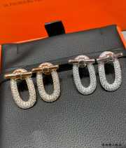 Uubags Hermes silver earrings - 5