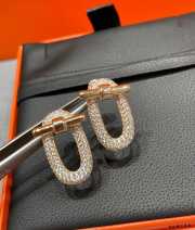 Uubags Hermes silver earrings - 2