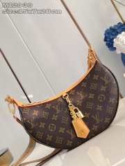 Uubags Louis Vuitton M12939 Looping Material Monogram Canvas Bag 28x15x7cm - 1