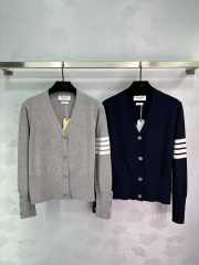 Uubags Thom Browne Gingerbread cookie-intarsia knit Cardigan - 1